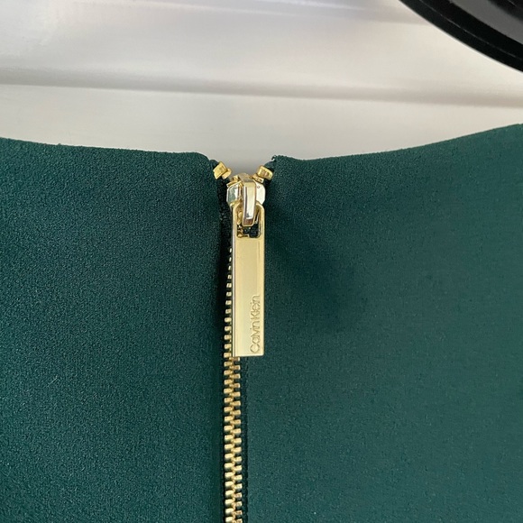 Calvin Klein dark green dress, size 10, NWT - Picture 4 of 5